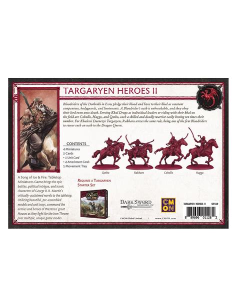 Le Trône de Fer le Jeu de Figurines Héros Targaryen II Fungames