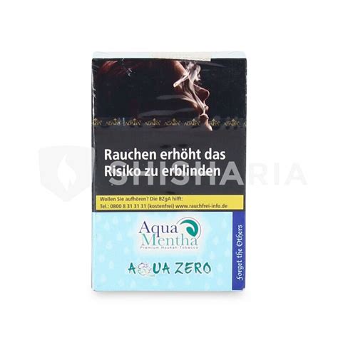 Kaufen Sie Shisha Tabak Aqua Mentha Aqua Zero G Shisharia De