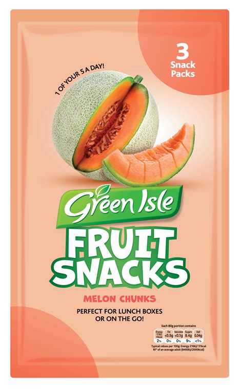 Melon Chunks Fruit Snacks Green Isle