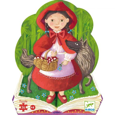 Puzzle le petit chaperon rouge jouet d éveil enfant Djeco