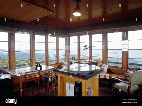 Fire lookout interior hi-res stock photography and images - Alamy