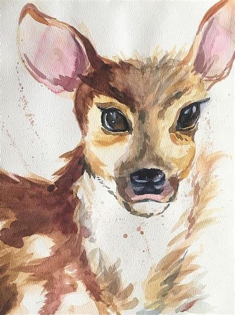 Whitetail deer Painting by Polina Predius | Fine Art America