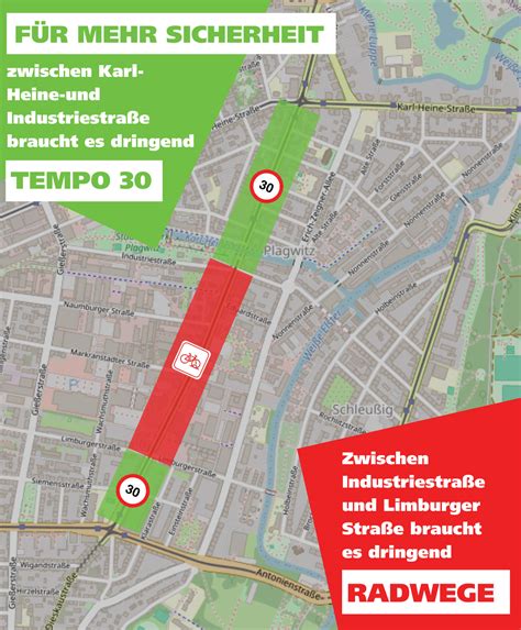 Petition Radwege auf der Zschocherschen Straße Ökolöwe