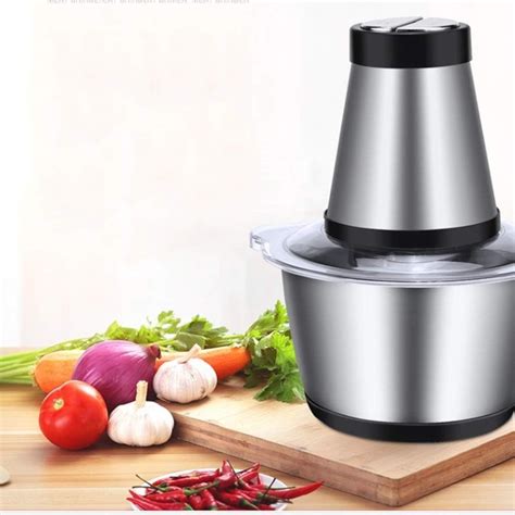 3L Ou 2L Picador De Alimentos Moedor De Carne Mixer Elétrica