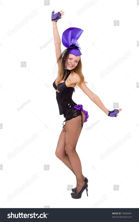 Sexy Woman Wearing Lingerie Dancing Against Stock Photo Shutterstock