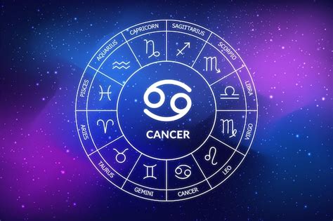 Signo del zodiaco cáncer fondo de cielo nocturno abstracto icono de