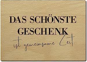 Interluxe Postkarte aus Holz Das schönste Geschenk ist gemeinsame Zeit