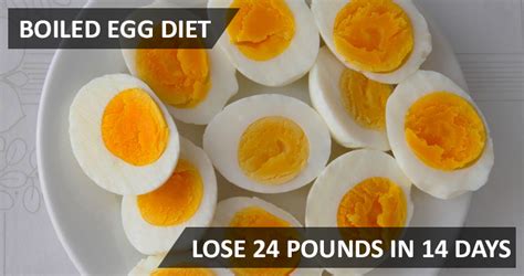 Lose 24 Pounds In 14 Days With Boiled Eggs Diet Meal Plan