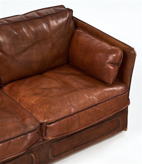 Hermes Style Buffalo Leather French Loveseat At 1stdibs Evri Hermes