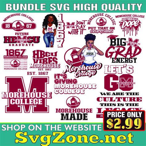 Morehouse College Svg & New Hbcu Designs - Etsy