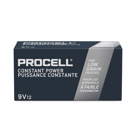 Duracell Procell Constant 9 Volt Alkaline Batteries 12 Pack