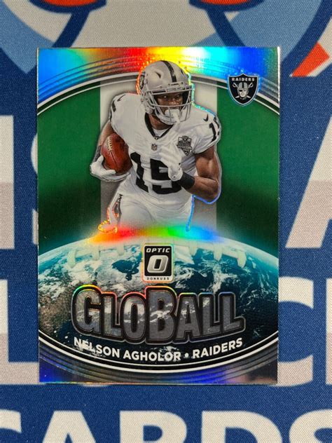 2021 Donruss Optic GloBall Holo Prizm Nelson Agholor GB 10 EBay