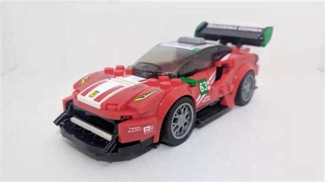 Lego Ferrari 488 GT3 Scuderia Corsa Speed Champions 75886 - Lego Review ...