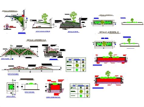 Jardineras En Autocad Descargar Cad Gratis Mb Bibliocad