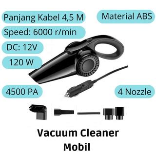 Jual Vacuum Cleaner Mobil Penyedot Debu Penghisap Kotoran Dengan Kabel