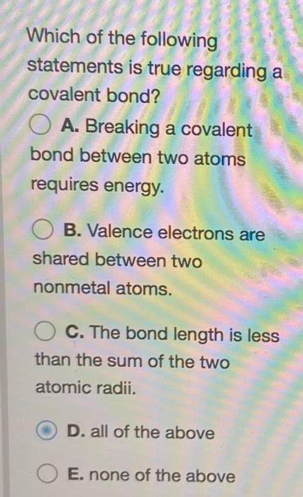 Solved Which Of The Following Statements Is True Regarding A Chegg