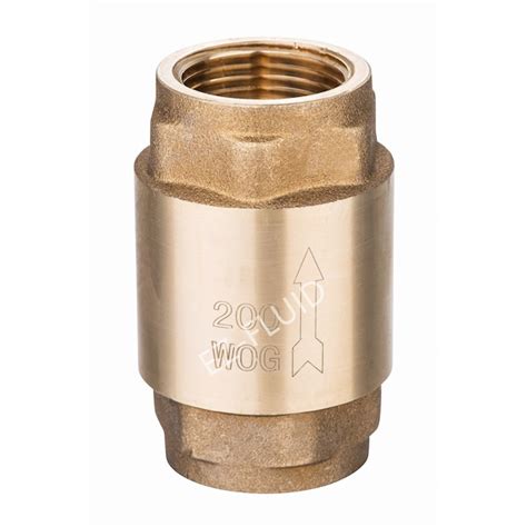 Ez Fluid In Threaded Spring Loaded Check Valve Brass Ezsit Zoro