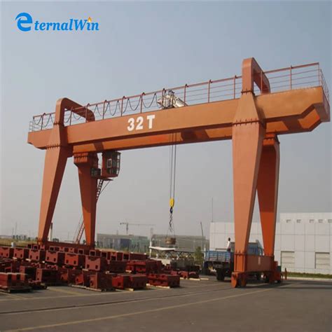 Heavy Duty T Mg Type Rail Mounted Rtg Double Girder Goliath Gantry