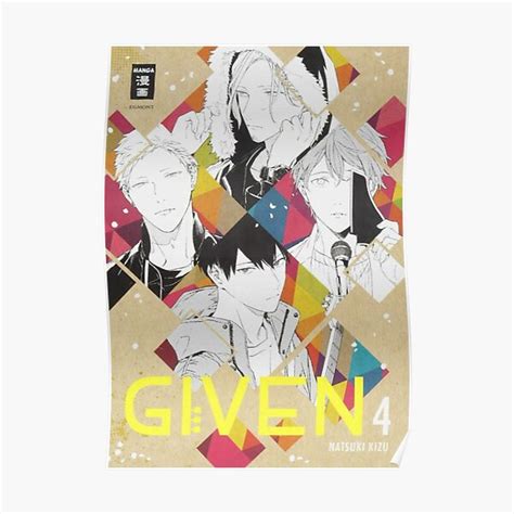 "Given anime " Poster for Sale by kalicii | Redbubble