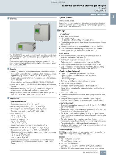 Tous Les Catalogues Et Fiches Techniques PDF Siemens Process Analytics