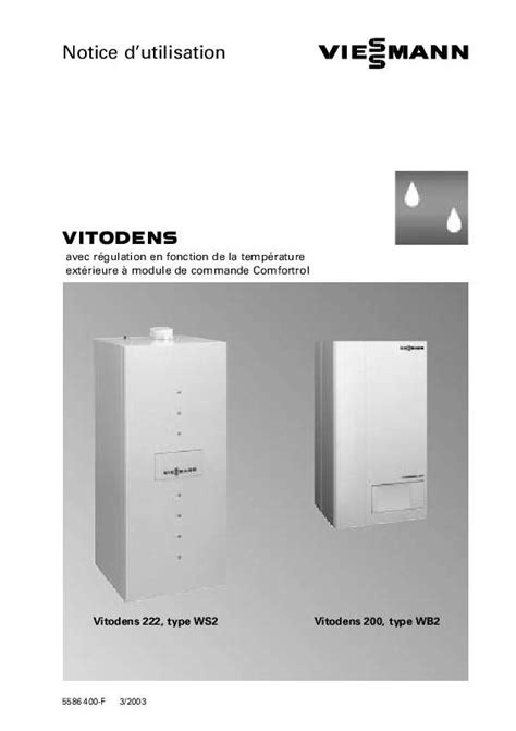 Notice VIESSMANN VITODENS 222 F VITODENS 222 chaudière Trouver une