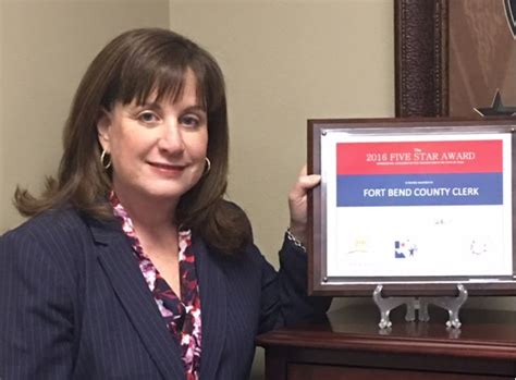 Fort Bend County Clerk's office receives state award