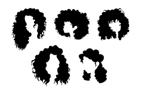 Naturally Curly Hair Silhouette