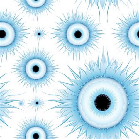 Download Seamless Blue Eyeball Pattern For Eerie Designs Patterns