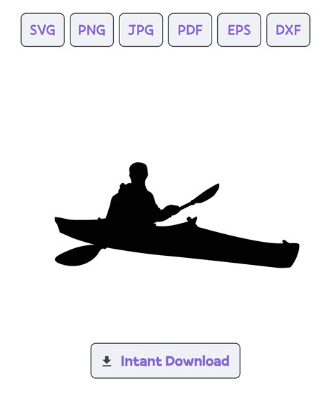 Kayak Silhouette Svg Svg Kayak Dxf Eps Kayak Cricut Clipart Kayak