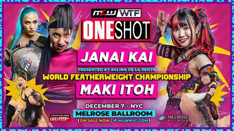 Mlw One Shot Maki Itoh Sfiderà Janai Kai Per Il World Featherweight