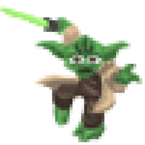 First Pixel Art Yoda By Johoben On Deviantart