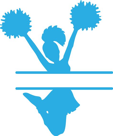 Cheerleader Split Svg Cheer Svg Cheerleader Clipart Cheer Inspire