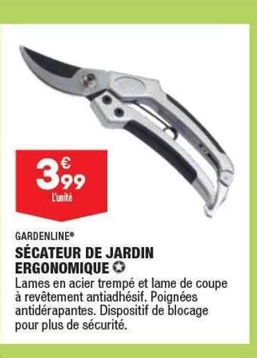 Promo Sécateur De Jardin Ergonomique Gardenline chez ALDI