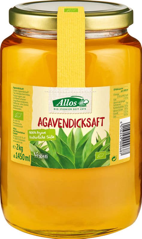 Agavendicksaft Bio 2000g Von Allos Kaufen Bodylab24 Shop