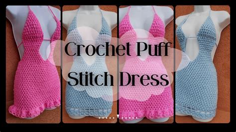 Crochet Puff Stitch Dress Crafted By Bianca Youtube