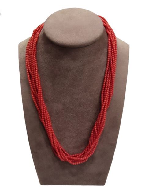 Kt Gold Yellow Gold Necklace Coral Catawiki