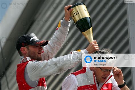 A Shower Of Champagne For Ernst Moser Ger Team Manager Audi Phoenix