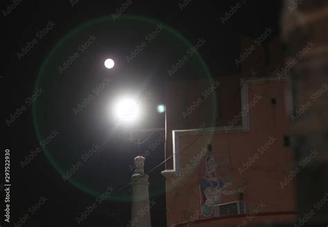 A Moon Halo Stock Photo | Adobe Stock