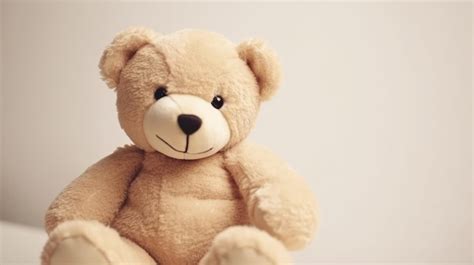 Premium Ai Image A Teddy Bear Sits On A White Background