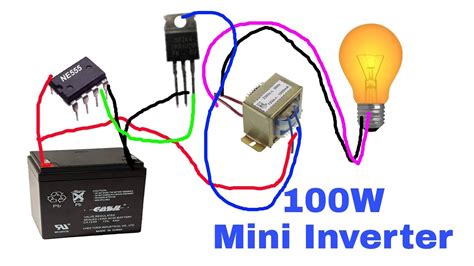 DIY Power Inverter How To Make A Simple 100w Inverter Using 555ic