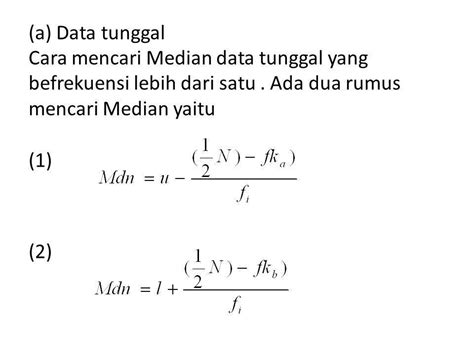 Rumus Median Data Tunggal 2021