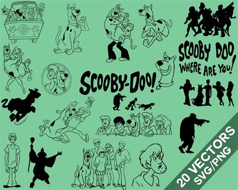 Scooby Doo Vector Pack Svg Png Scooby Doo Clip Art Scooby Doo