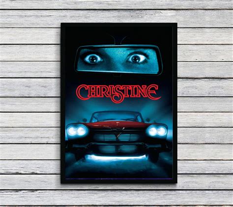 Christine 1983 Horror Movie Poster Stephen King Book Christine Movie ...