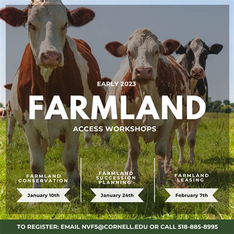 Farmland Access Workshop: Farmland Conservation | Saratoga Plan