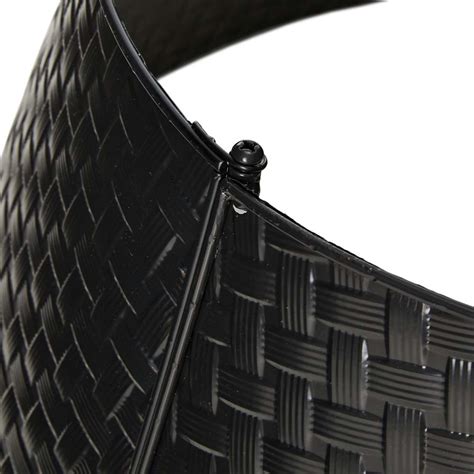 Official Glitzhome D Black Metal Woven Tree Collar