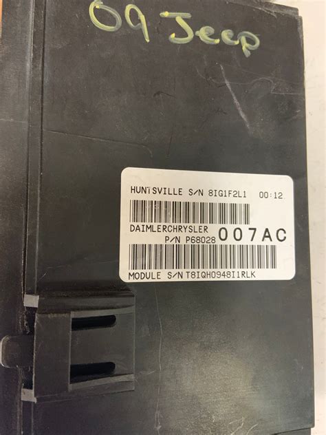 Jeep Compass Fuse Box Part P68028007ac