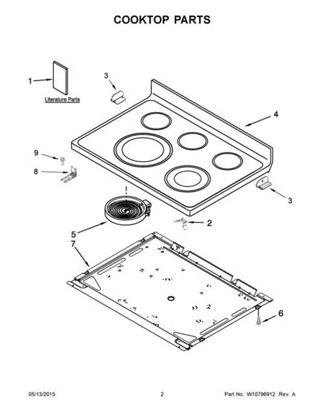 Whirlpool WFE540H0ES0 Oven Bake Element Lower