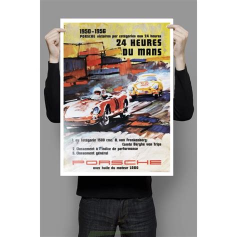 Affiche Des Victoires De Porsche Aux H Du Mans