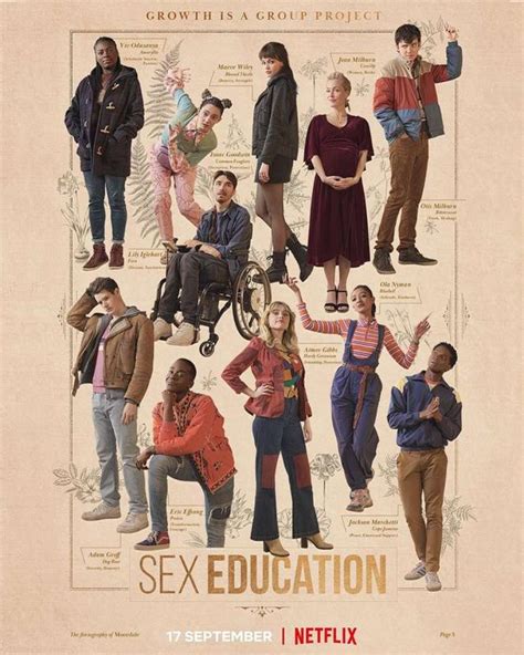 Personagens De Sex Education Ilustram Pôsteres Individuais