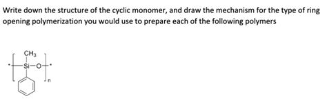 Answered Write Down The Structure Of The Cyclic Bartleby